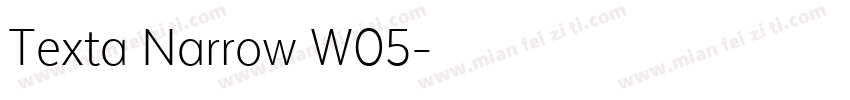 Texta Narrow W05字体转换